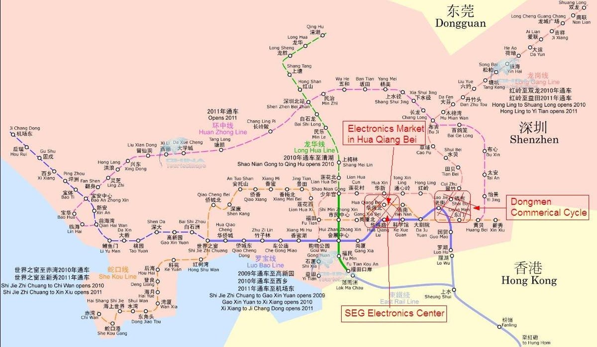 Карта ринку Шеньчжень електроніка
