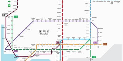 Метро Шеньчженя карту 2016